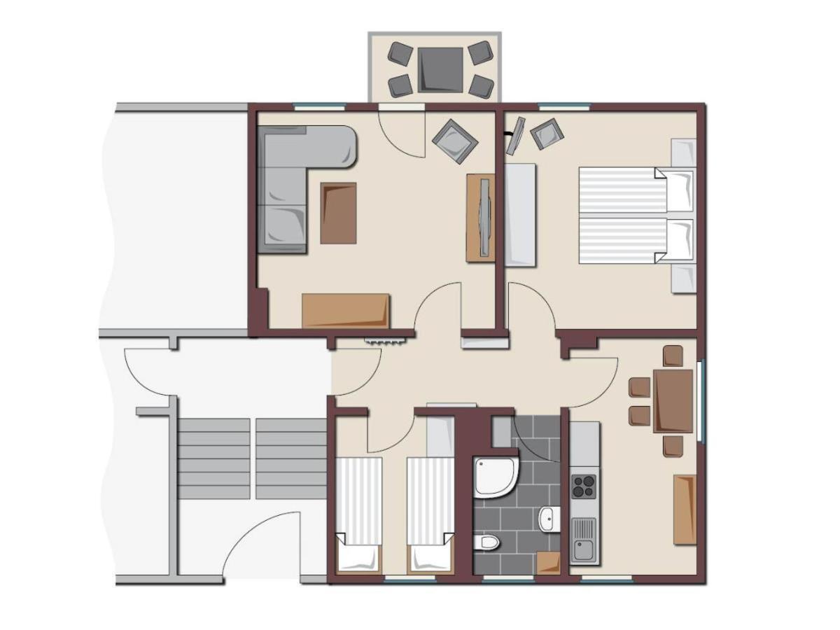 Haus Auguste, Kormoran Apartment Росток Екстериор снимка